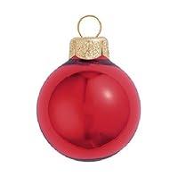 Algopix Similar Product 9 - Whitehurst Shiny Christmas Red Glass