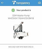 Algopix Similar Product 6 - OEM Washer Pump WH23X24178,WH23X28418