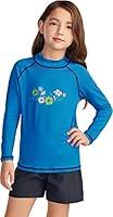 Algopix Similar Product 4 - TSLA Girls Long Sleeve Rash Guard