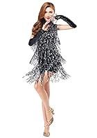 Algopix Similar Product 4 - ZX 1920s Inspired Sequin Fringe