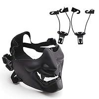 Algopix Similar Product 8 - Ehinew Half Face Mask Scary Smiling