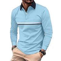 Algopix Similar Product 16 - Mens Polo Shirts Long Sleeve Casual