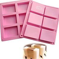 Algopix Similar Product 12 - CHICHIC 2 Pack 6 Cavities Silicone Soap