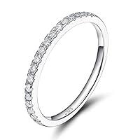 Algopix Similar Product 6 - EAMTI 2mm 925 Sterling Silver Wedding