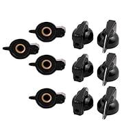 Algopix Similar Product 7 - uxcell 10Pcs 6mm Dia Black Plastic