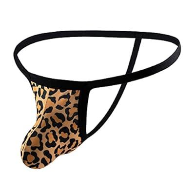 Best Deal for WICVIK Mens G-Strings Sexy Thongs Leopard Thong