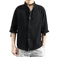 Algopix Similar Product 15 - XVSSAA Mens Half Sleeve Summer Cotton