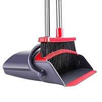 Algopix Similar Product 4 - Broom and Dustpan Set for Home Indoor