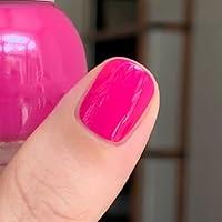 Algopix Similar Product 13 - COSMOO Hot Pink Nail Polish Rose Pink