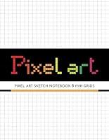 Algopix Similar Product 2 - Pixel Art Sketch Notebook  8mm grids