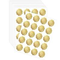 Algopix Similar Product 8 - 300 PCS Gold Envelope Heart Seal