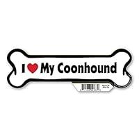 Algopix Similar Product 13 - I (Heart) Love My Coonhound Bone Magnet