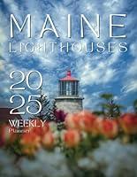 Algopix Similar Product 4 - 2025 Weekly Planner Maine Lighthouses
