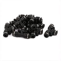 Algopix Similar Product 2 - uxcell 10Pcs T Type Pneumatic Air 3 Way