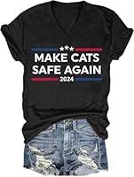 Algopix Similar Product 10 - Make Cats Safe Again ShirtMake Cats