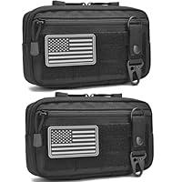 Algopix Similar Product 2 - 2 Pack Tactical Molle Admin Pouch with