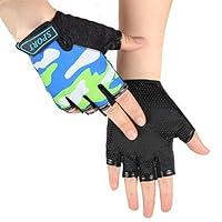 Algopix Similar Product 5 - Girls Boys Half Finger Cycling Gloves