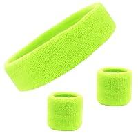 Algopix Similar Product 19 - Kenz Laurenz Sweatband Set Cotton