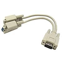 Algopix Similar Product 9 - DB9 Serial Y Adapter DB9 Male to Dual