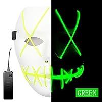 Algopix Similar Product 2 - Ansee Scary Mask Halloween Cosplay Led