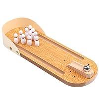 Algopix Similar Product 19 - Halloluck Mini Bowling Game Mini Wooden