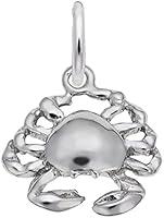 Algopix Similar Product 8 - Sterling Silver Crab Charm