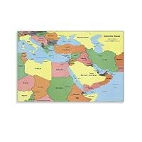 Algopix Similar Product 10 - CIA Map of Saudi Arabia Iraq Syria