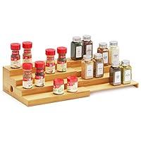 Algopix Similar Product 17 - SpaceAid 4 Tier Bamboo Spice Rack