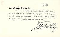 Algopix Similar Product 7 - Stephen King  Typed Letter Signed