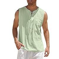 Algopix Similar Product 2 - Mens Tank Top Beach Loose Fit Mens