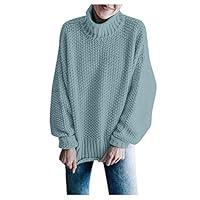 Algopix Similar Product 16 - Knit Loose Cardigan Turtleneck Sweater