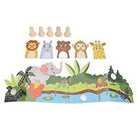 Algopix Similar Product 9 - Cartoon Animal Finger Puppet Set Funny