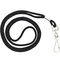 Algopix Similar Product 5 - HOSL Black Lanyards 100 Pack Black