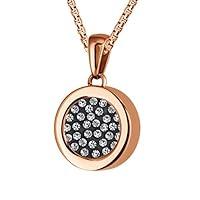 Algopix Similar Product 11 - Quiges Rose Gold Stainless Steel 12mm