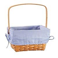 Algopix Similar Product 16 - Fox Valley Traders Blue Gingham Wicker