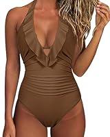 Algopix Similar Product 12 - SUUKSESS Women Sexy Halter One Piece