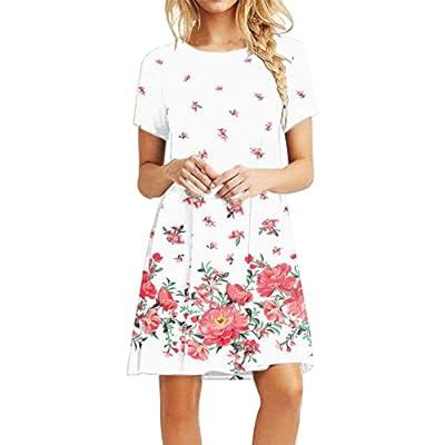 Best Deal for White Teen Girl Short Sleeve Dresses Graphic Dresses
