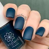 Algopix Similar Product 2 - Blue Matte Nail Polish  Atomic Polish
