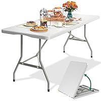 Algopix Similar Product 11 - YITAHOME 6ft Folding Table Heavy Duty