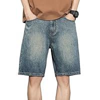 Algopix Similar Product 2 - Mens Casual Straight Denim Shorts