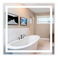 Algopix Similar Product 1 - Mirrors  Marble LED FrontLighted