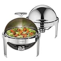 Algopix Similar Product 8 - VEVOR Roll Top Chafing Dish Buffet Set