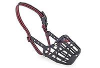 Algopix Similar Product 3 - Ancol Plastic Muzzle Blackred Size 9
