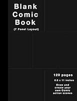 Algopix Similar Product 11 - Blank Comic Book 120 pages 7 panel