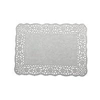 Algopix Similar Product 3 - LJY White Lace Rectangle Paper Doilies