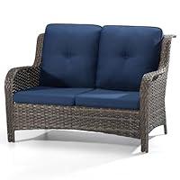 Algopix Similar Product 18 - Joyside Outdoor Patio Wicker Loveseat