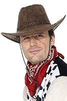 Algopix Similar Product 12 - Smiffys Cowboy Hat Suede Look - Brown
