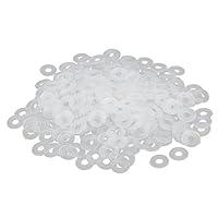 Algopix Similar Product 6 - uxcell Plastic Flat Washers 10mm OD 4mm