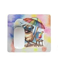 Algopix Similar Product 16 - Mouse Pad Summer Dog on the Beach