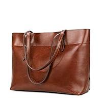 Algopix Similar Product 17 - Kattee Vintage Genuine Leather Tote